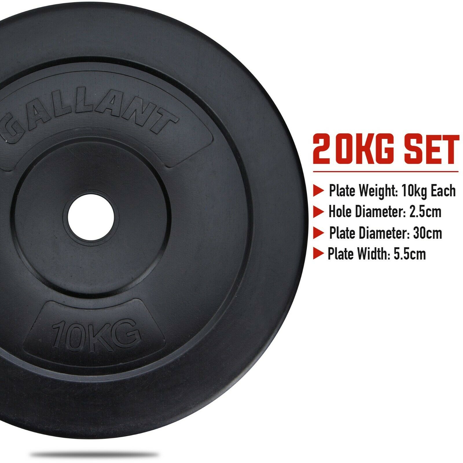 Vinyl Coated Cemented Weights Plates Are Available In 10Kg.