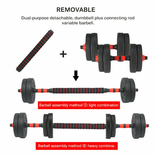 10Kg Dumbells Pair Barbell Set