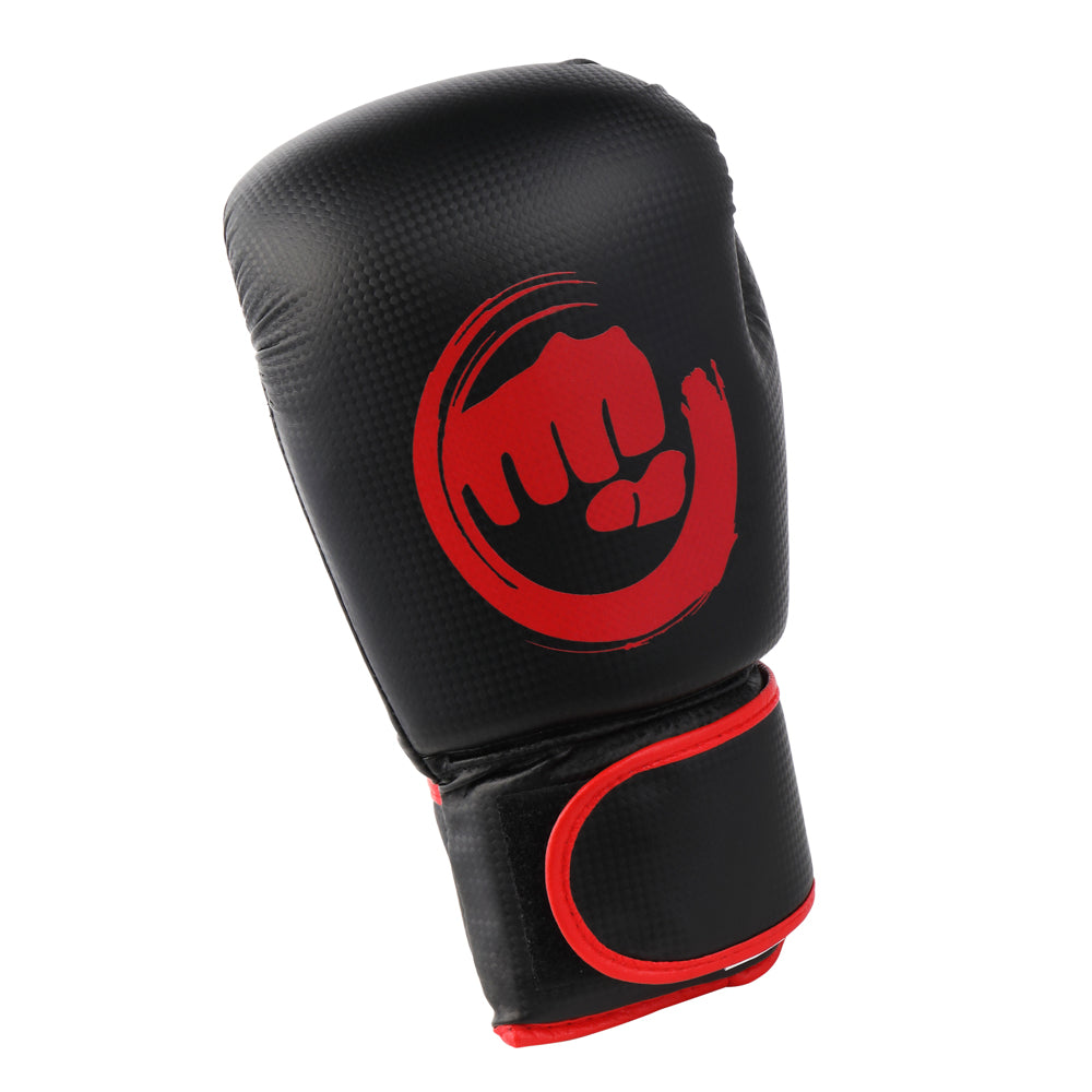 PVC Compressed 14Oz Combat Training Boxing Gloves Black