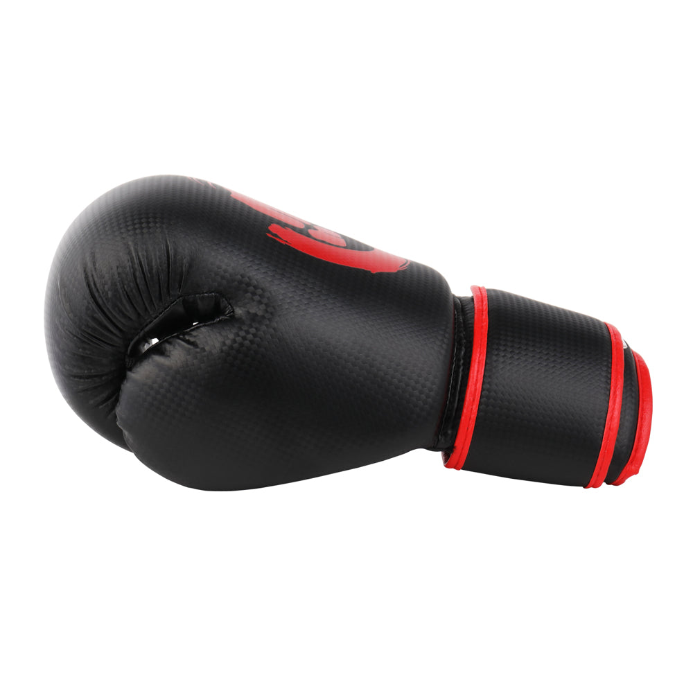 PVC Compressed 14Oz Combat Training Boxing Gloves Black