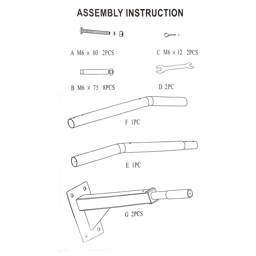 Wall-mounted Multifunctional Horizontal Bar