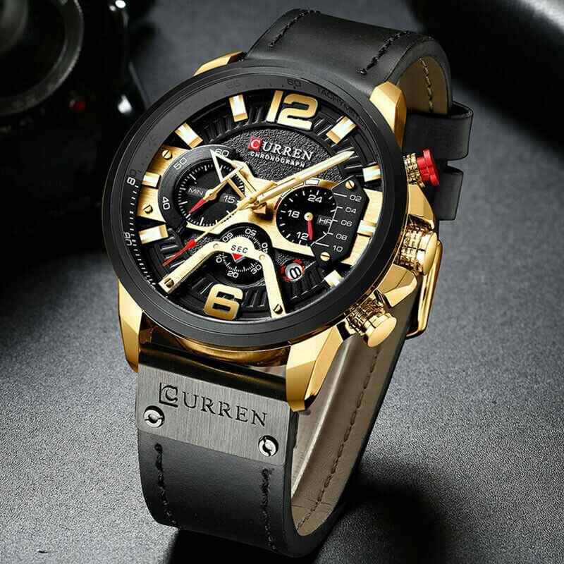 Mens Luxury Watch Army Military Chronograph Date Quartz Wrist Watches Waterproof