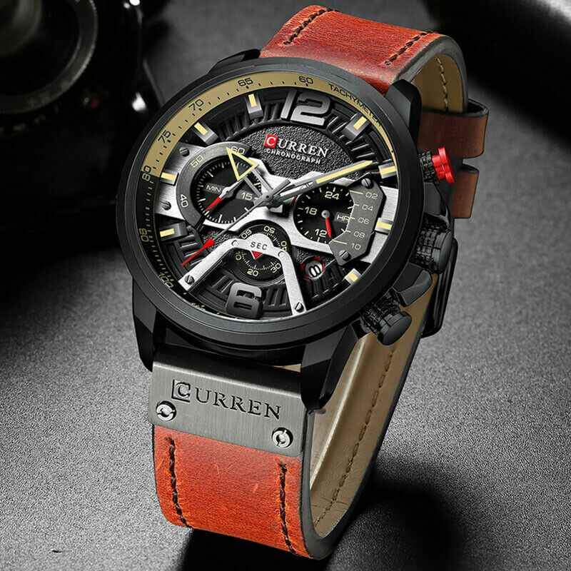 Mens Luxury Watch Army Military Chronograph Date Quartz Wrist Watches Waterproof