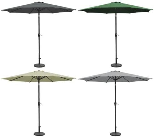 2.7M Garden Parasol Sun Shading Umbrella with Tilt & Crank Mechanism UV Waterproof Patio Parasol Sun Shade Protection for Outdoor, Garden and Patio