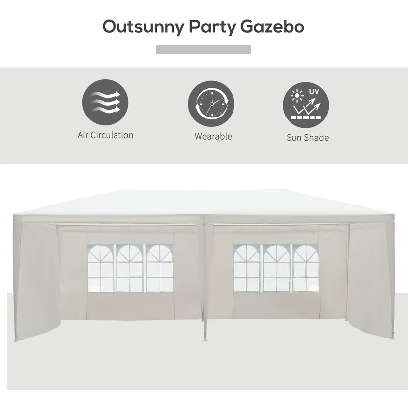 Premium Grey 3M x 6M Luxury Gazebo