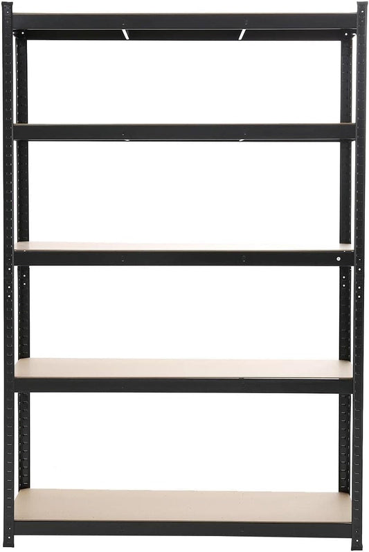 5 Tiers Metal Shelving Units Warehouse Racking Shelf Heavy Duty Steel 175kgs Per Bay 180X100X40CM