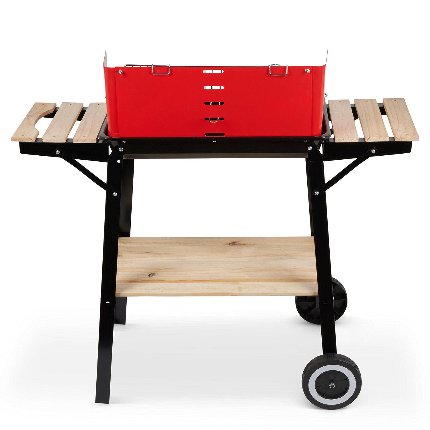 charcoal bbq grill trolley