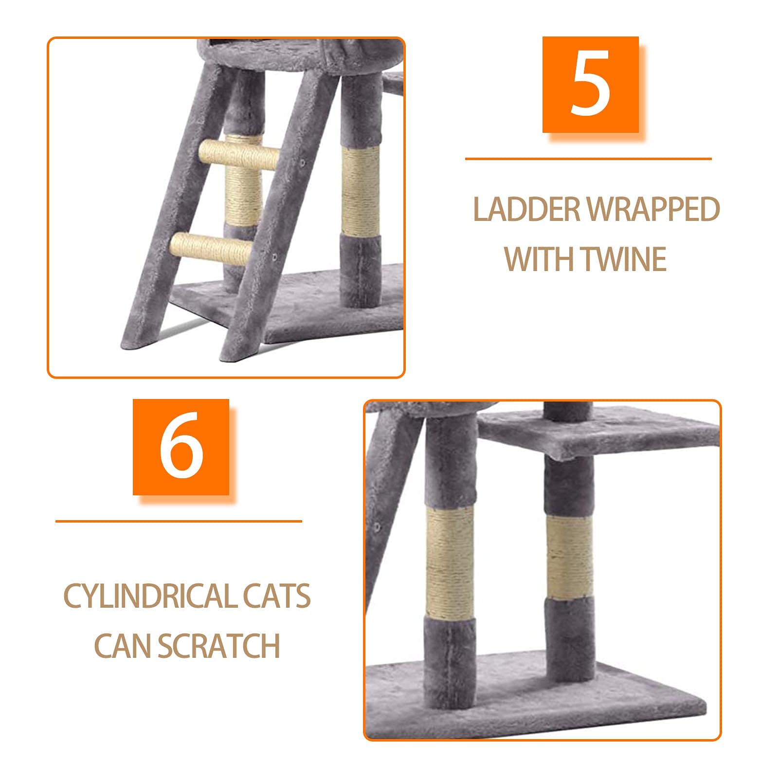 Cat Kitten Pet Tree Tower Scratcher