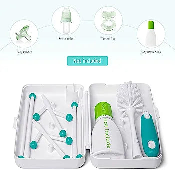 Baby Bottle Drying Rack with Removable Water Tray Countertop Bottle Holder for Baby and Toddler