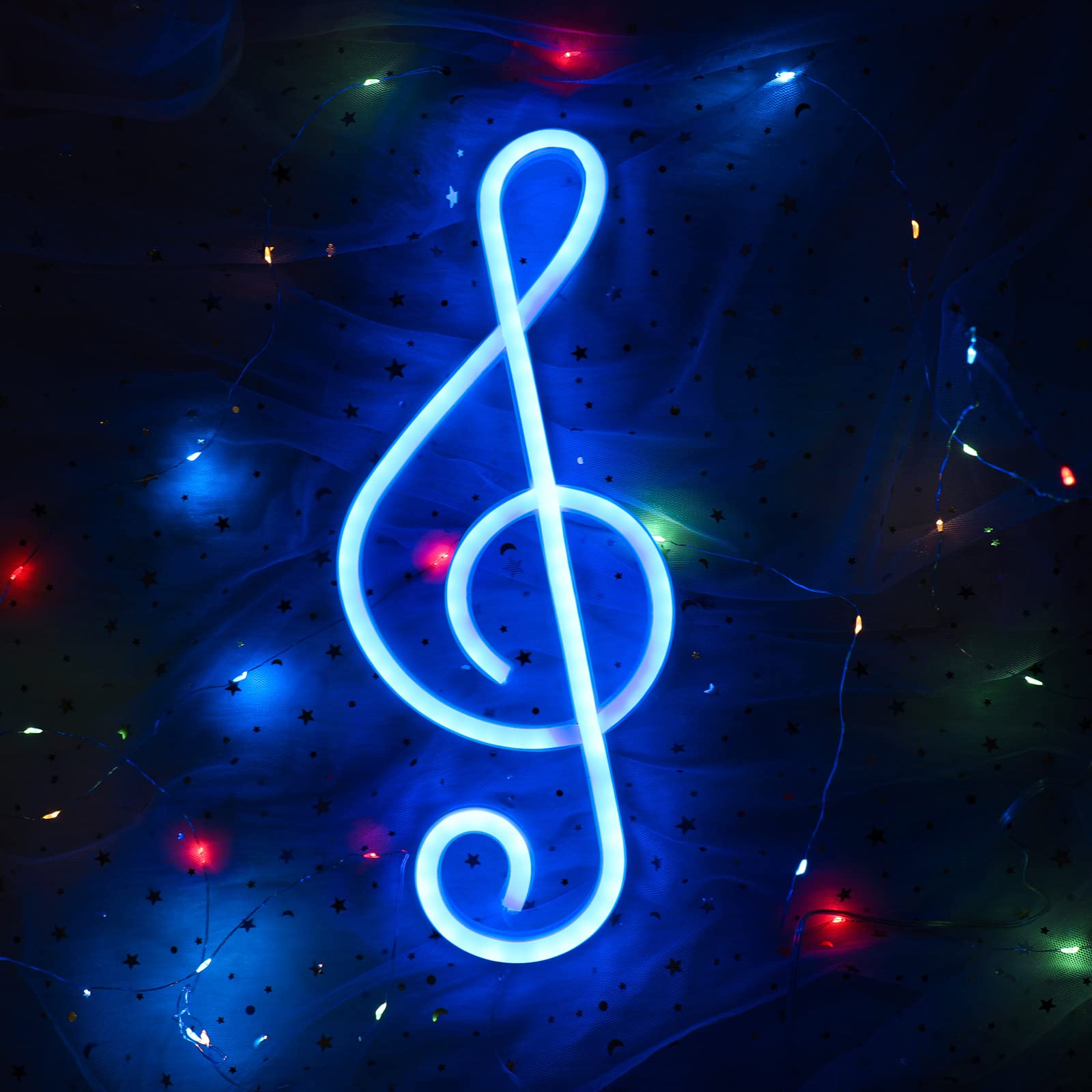 Neon Musical Note Light