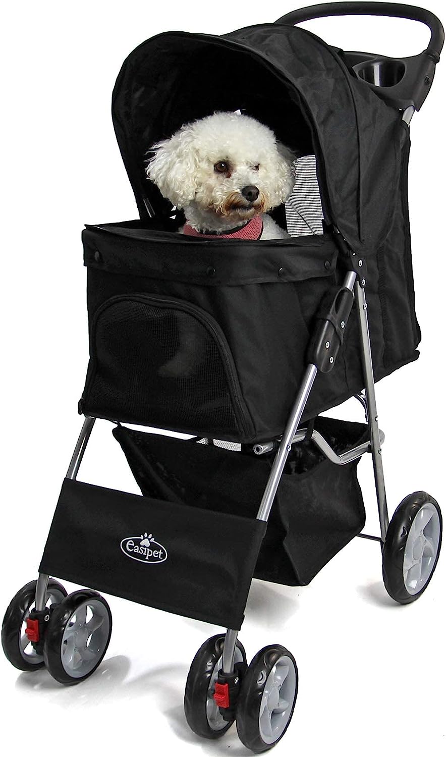 Pet Travel Dog Stroller Pushchair Black