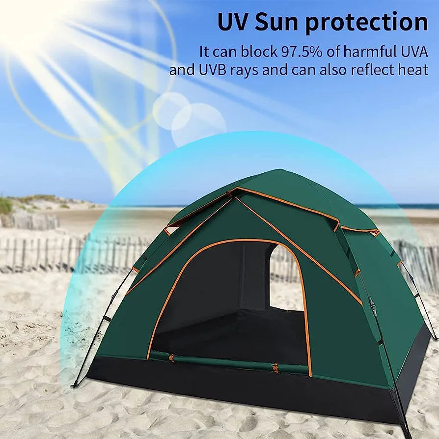 Automatic Pop Up Tent for 3-4 
Waterproof & UV Protection