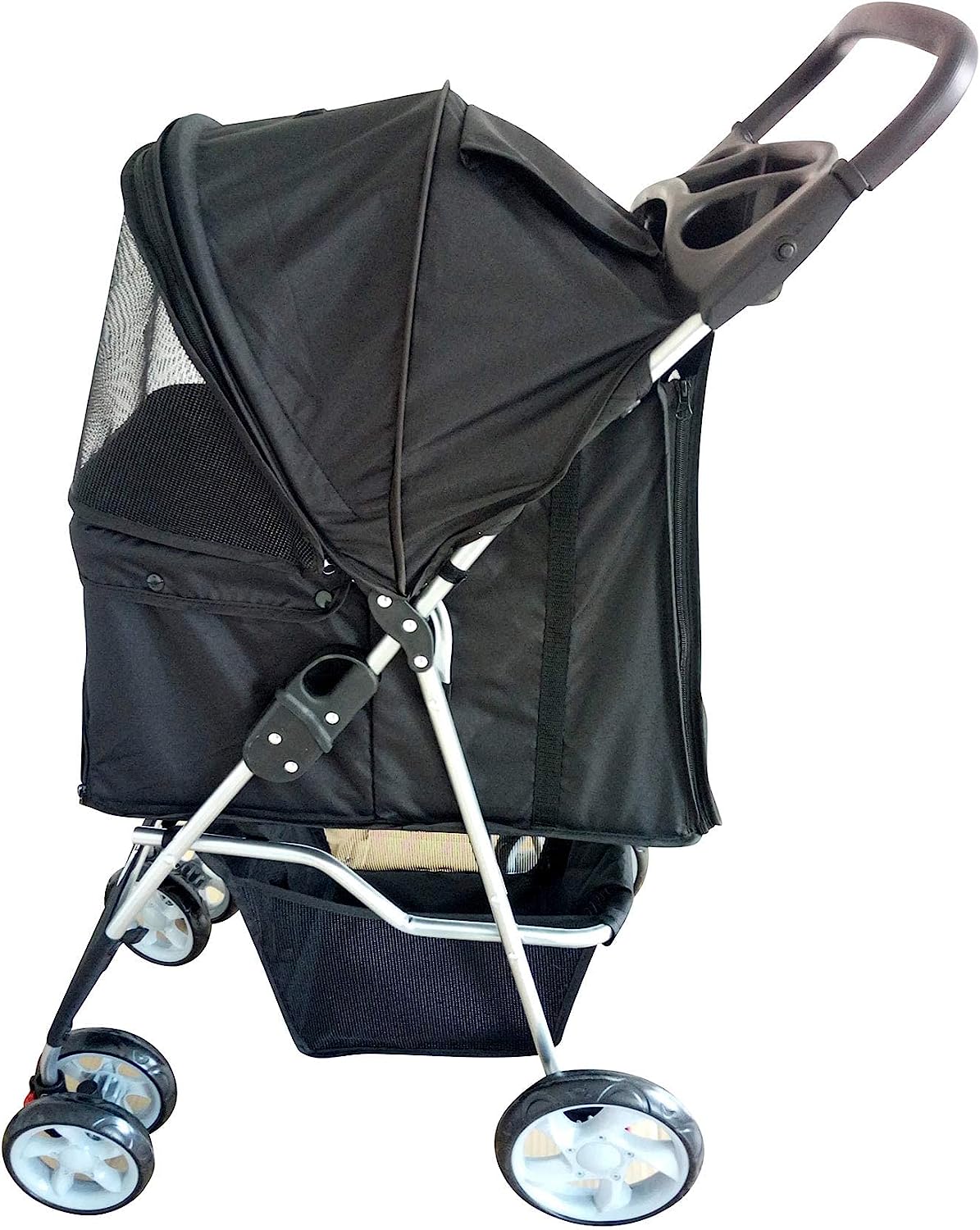 Pet Travel Dog Stroller Pushchair Black