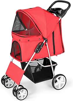 Brand new in original box 3-Wheel Pet Stroller Grey colour Zip in front secured