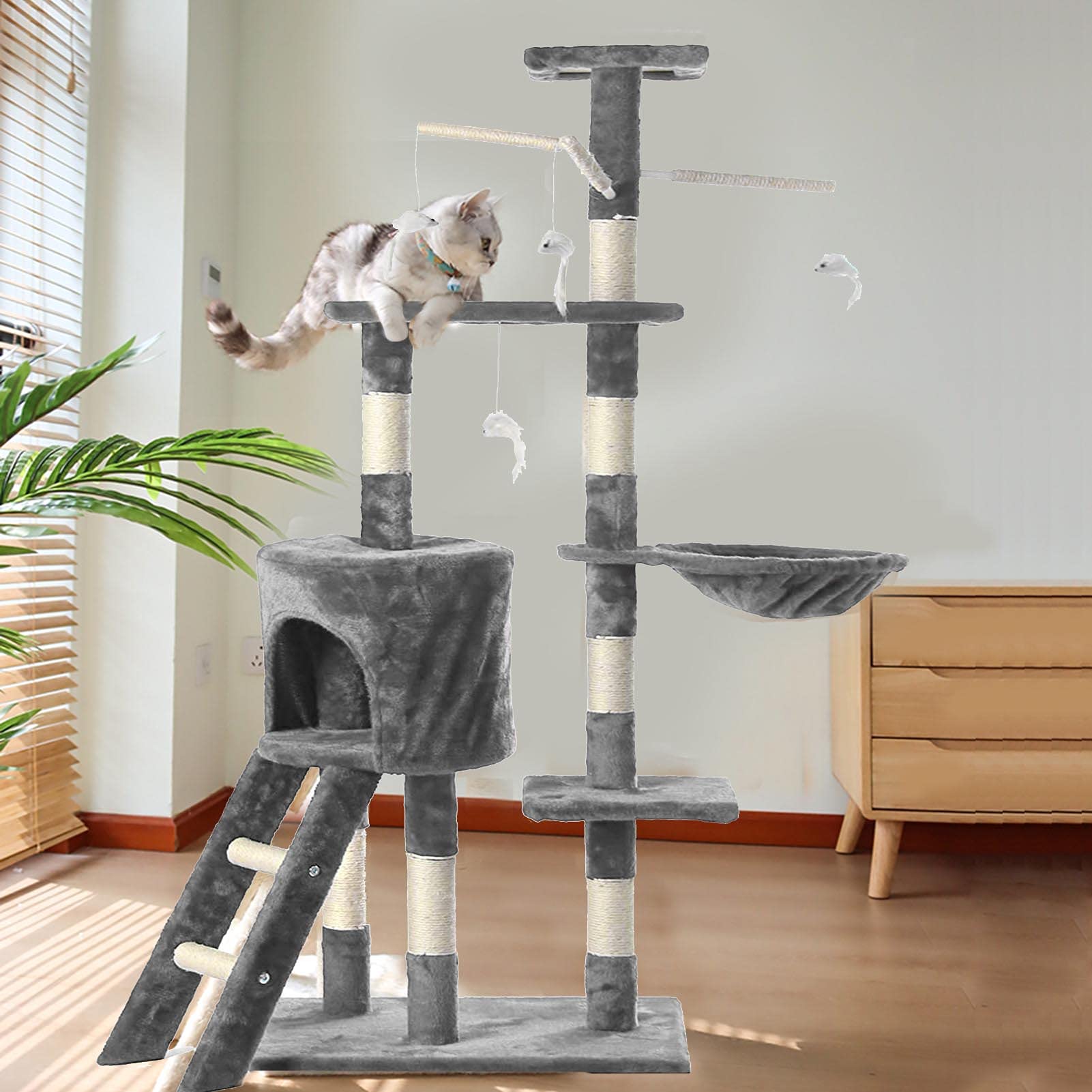 Cat Kitten Pet Tree Tower Scratcher