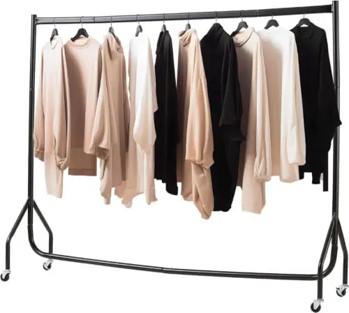 6ft Heavy Duty Clothes Rail Home Shop Garment Hanging Display Stand Rack