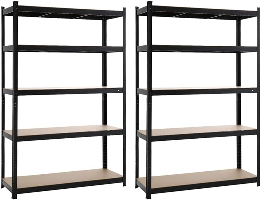 5 Tiers Metal Shelving Units Warehouse Racking Shelf Heavy Duty Steel 175kgs Per Bay 180X100X40CM