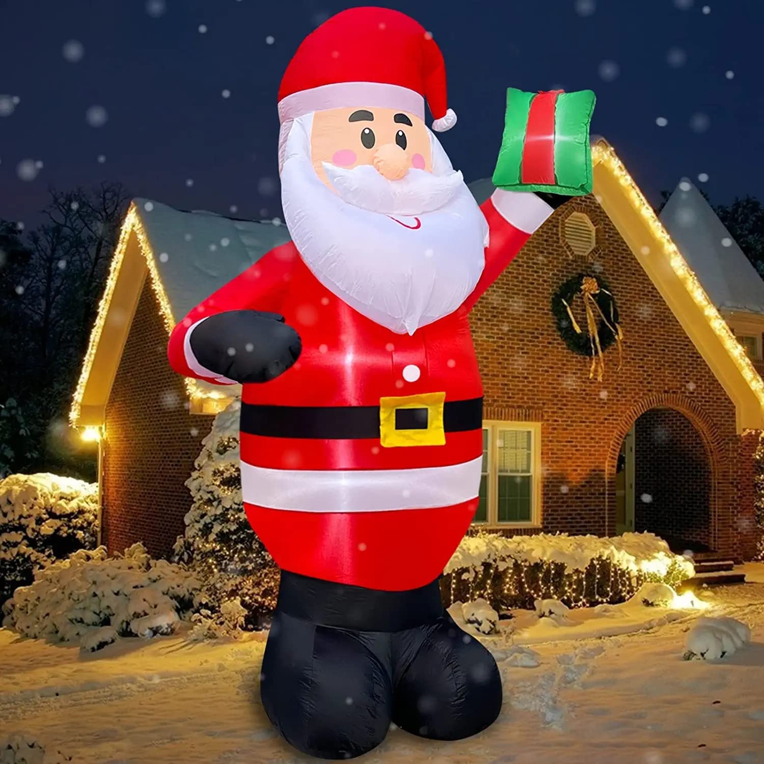 8 Ft Giant Christmas Inflatable Santa Claus Outdoor Decoration