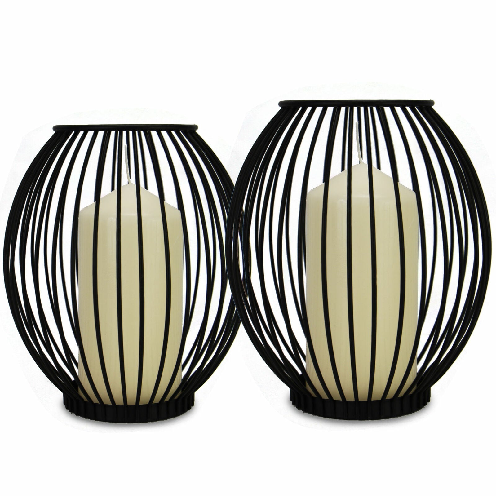 Cage Candle Holders - Set of 2