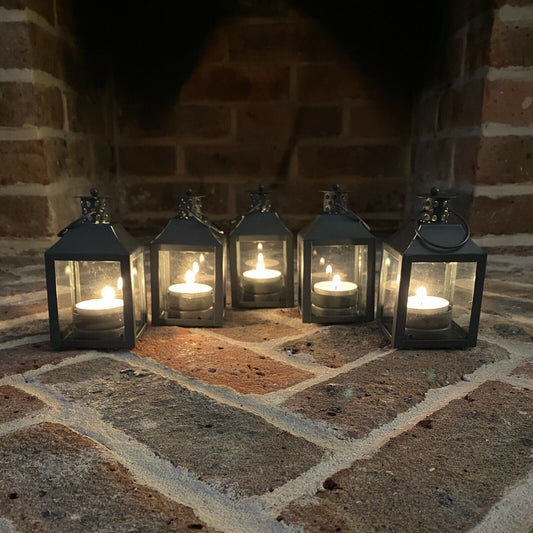 Tealight Candle Lantern for Home & Garden Set of 5