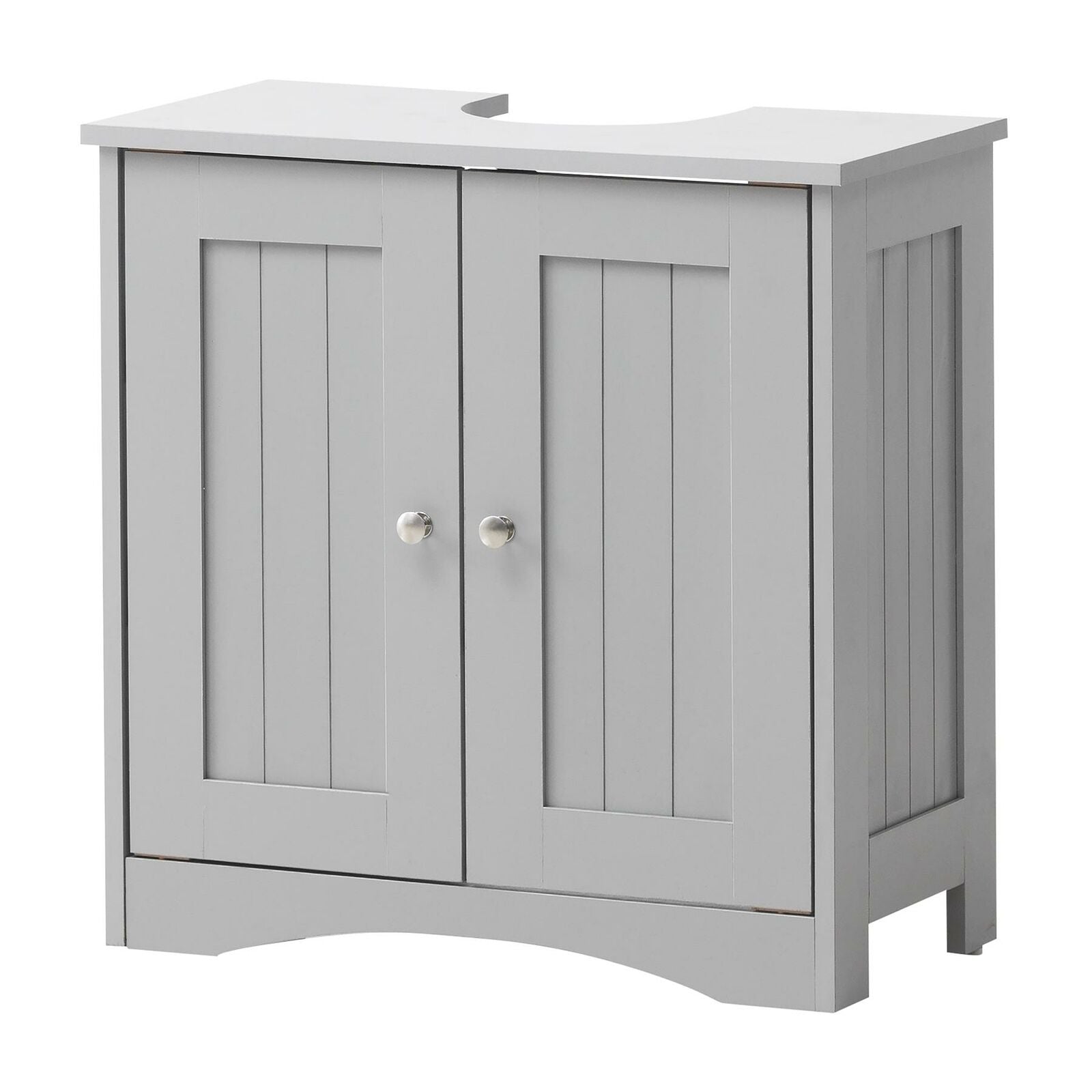 Grey Bathroom Under Sink Cabinet Basin Storage Cupboard Vanity Unit Furniture