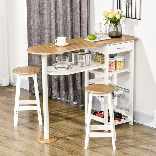 3 Piece Bar Table Set For Kitchen