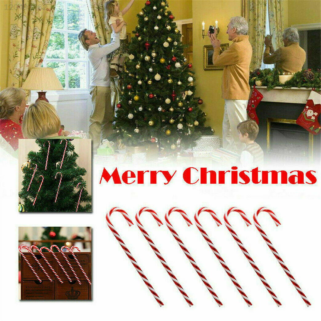 10x Large Plastic Candy Cane Christmas Tree Hanging Decor Xmas Prop Ornament UK