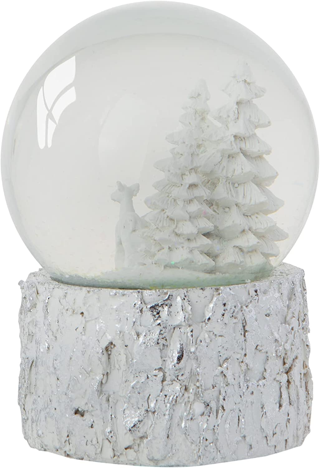 Christmas Musical Snow Globe - Wind Up & Play - Traditional Festive Decoration - Large 14cm