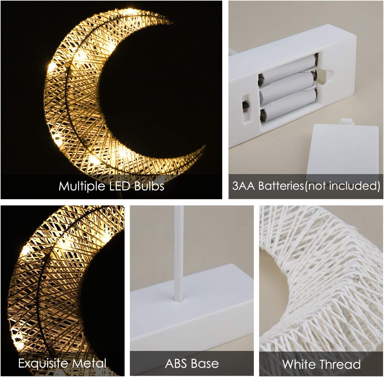 Crescent Moon Table Lamp