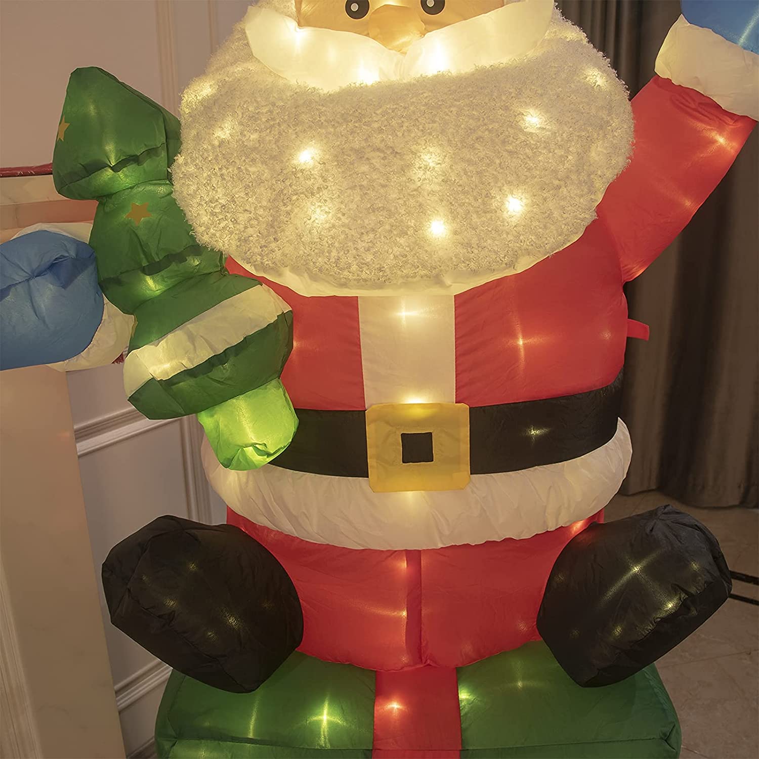 5.5FT Light up Inflatable Christmas Santa Claus