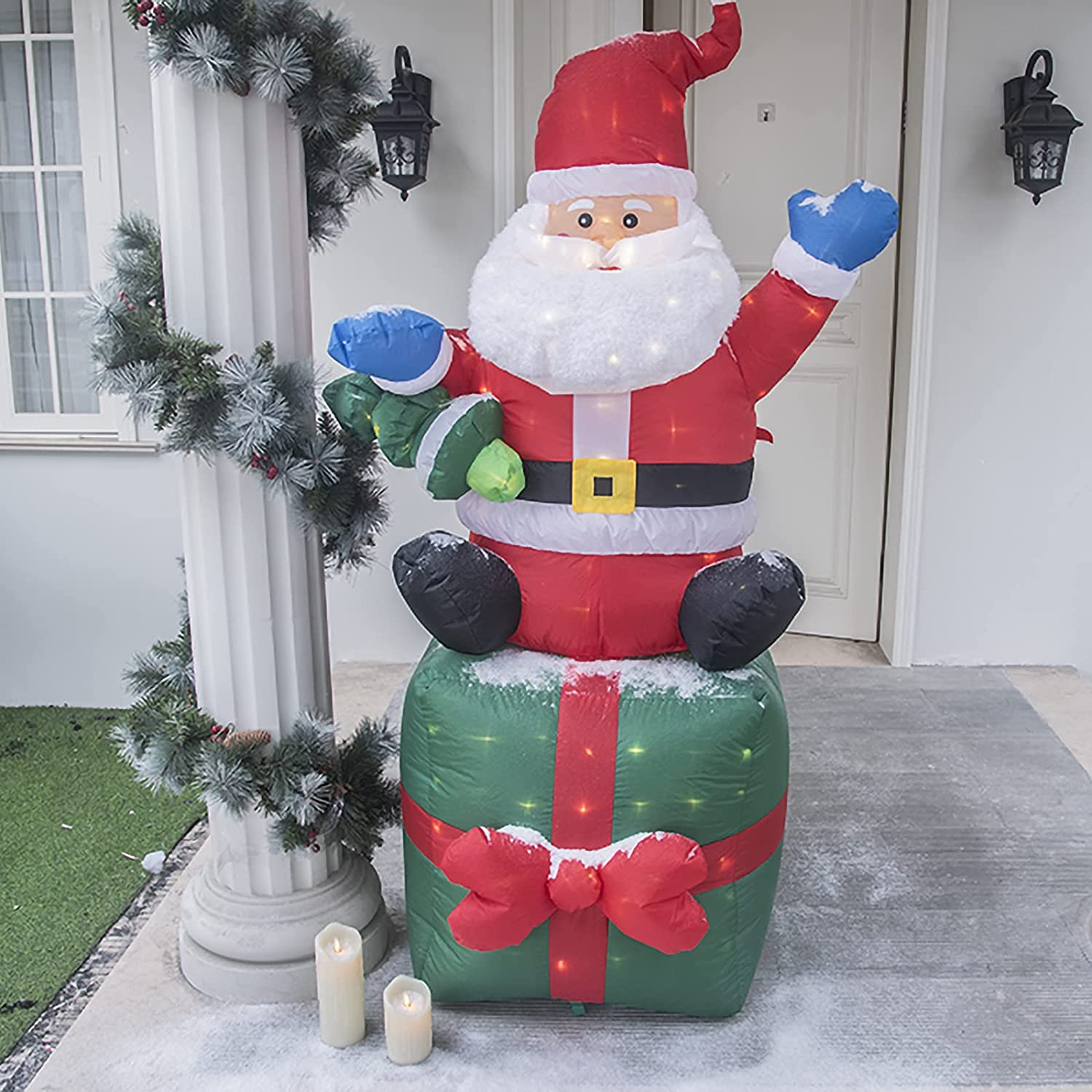 5.5FT Light up Inflatable Christmas Santa Claus