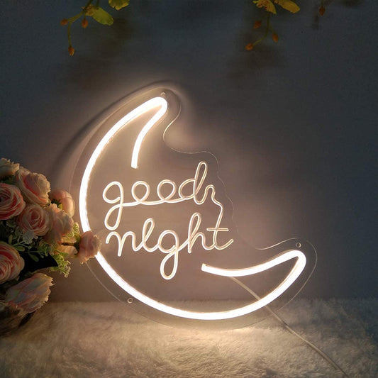 Neon Goodnight Sign