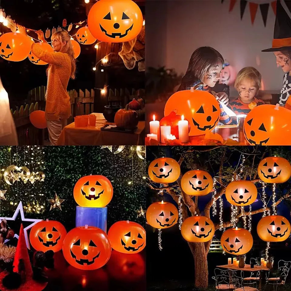 5PCS Halloween Decoration Inflatable Pumpkin with LED Lights Party Light Gard