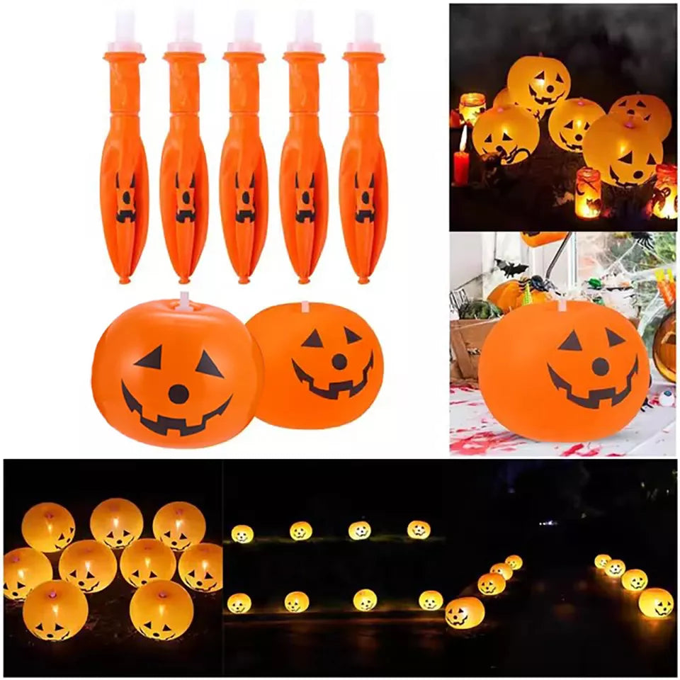 5PCS Halloween Decoration Inflatable Pumpkin with LED Lights Party Light Gard