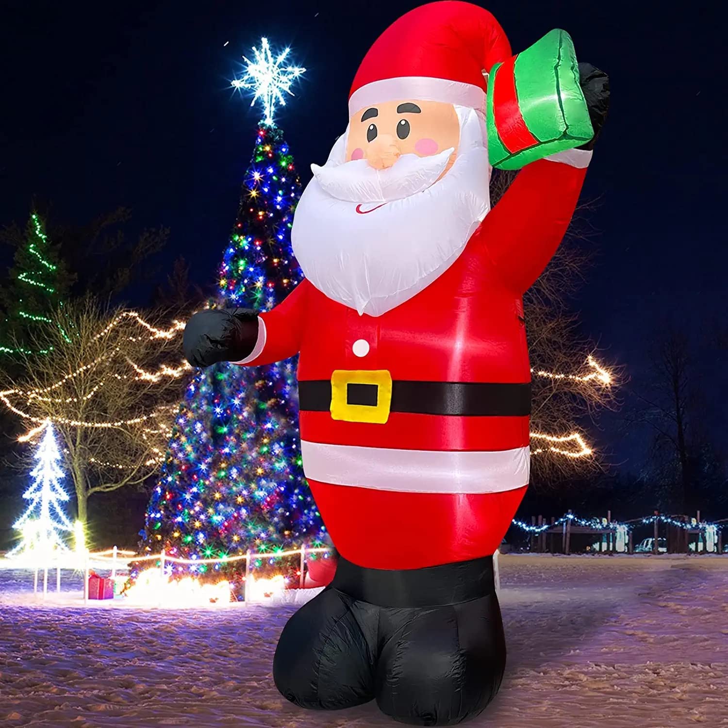 8 Ft Giant Christmas Inflatable Santa Claus Outdoor Decoration