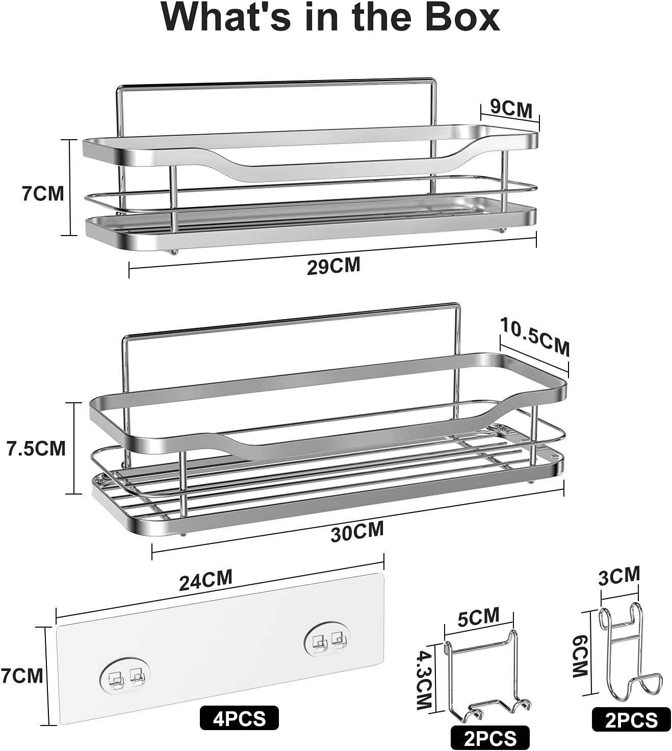 Shower Caddy Black, Shower Shelf