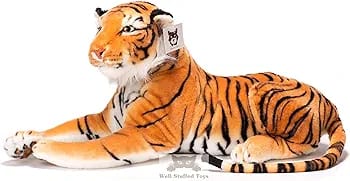 Paws Large Brown Tiger Stuffed Soft Plush 140cm 50