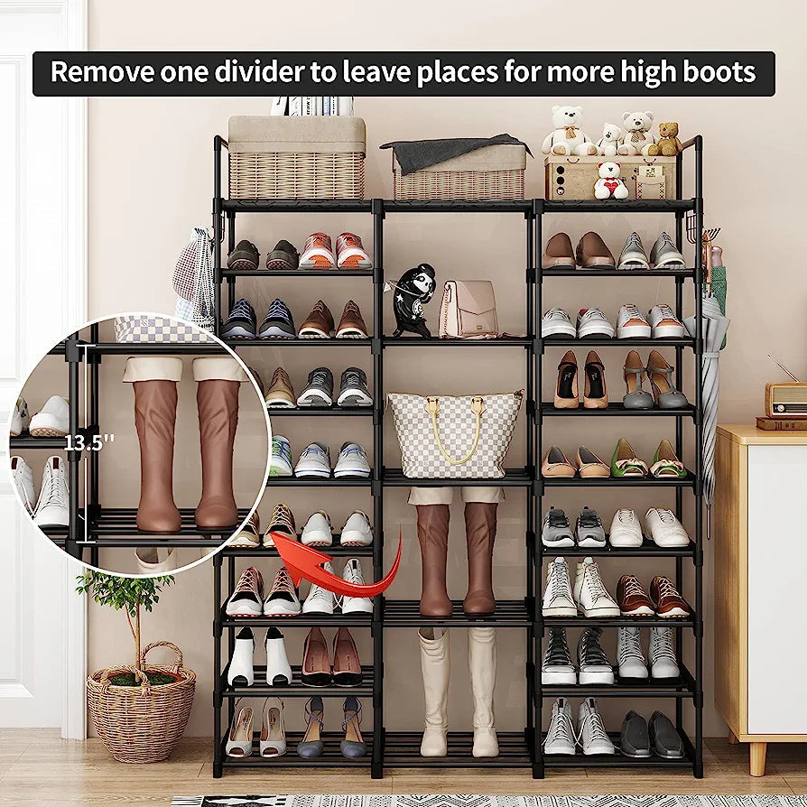 9 Tier Metal Shoe Rack