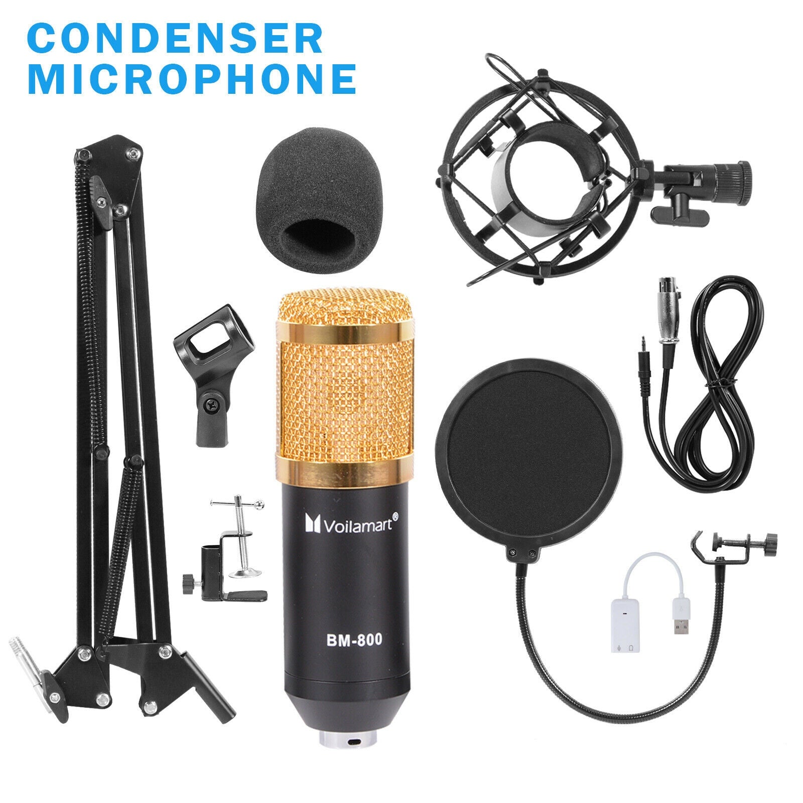 Condenser Microphone Stand Boom Kit