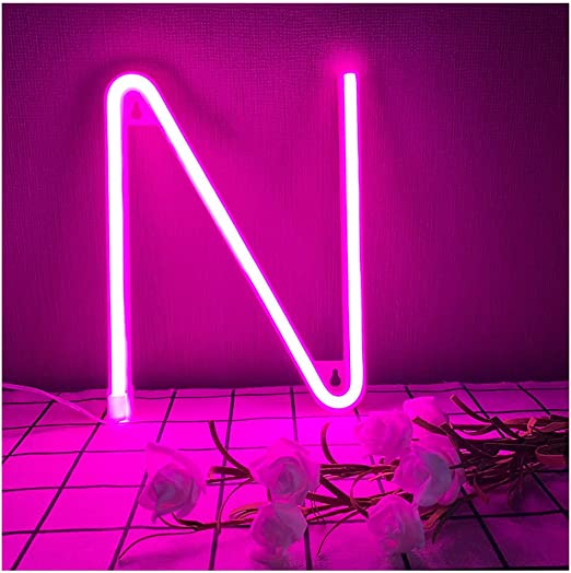 Neon Alphabet Sign