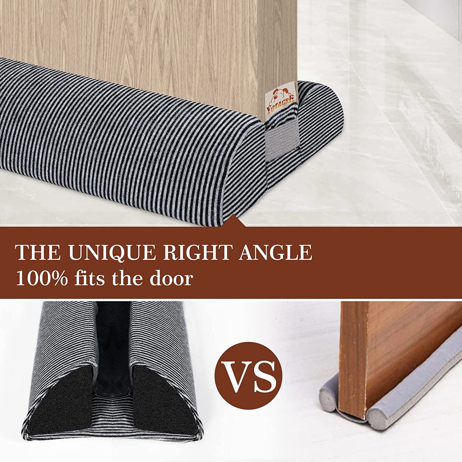 Draft Excluder for Door, Reduce Noise Draught Dust