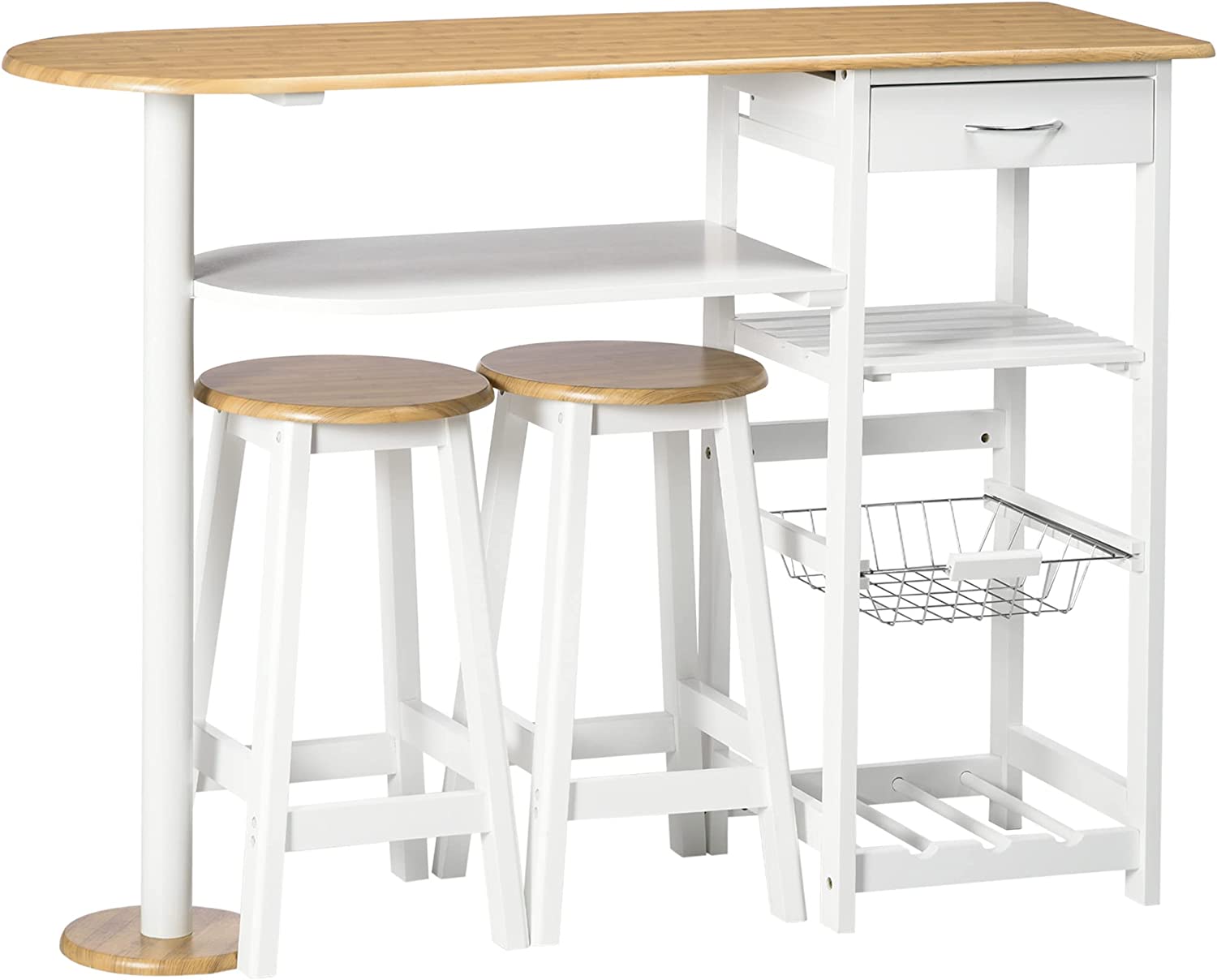 3 Piece Bar Table Set For Kitchen