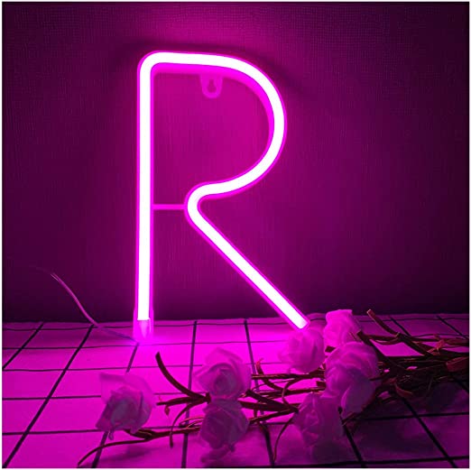 Neon Alphabet Sign