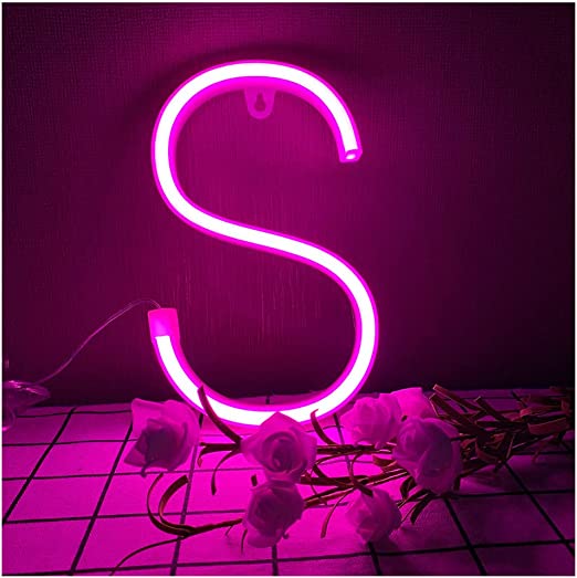 Neon Alphabet Sign