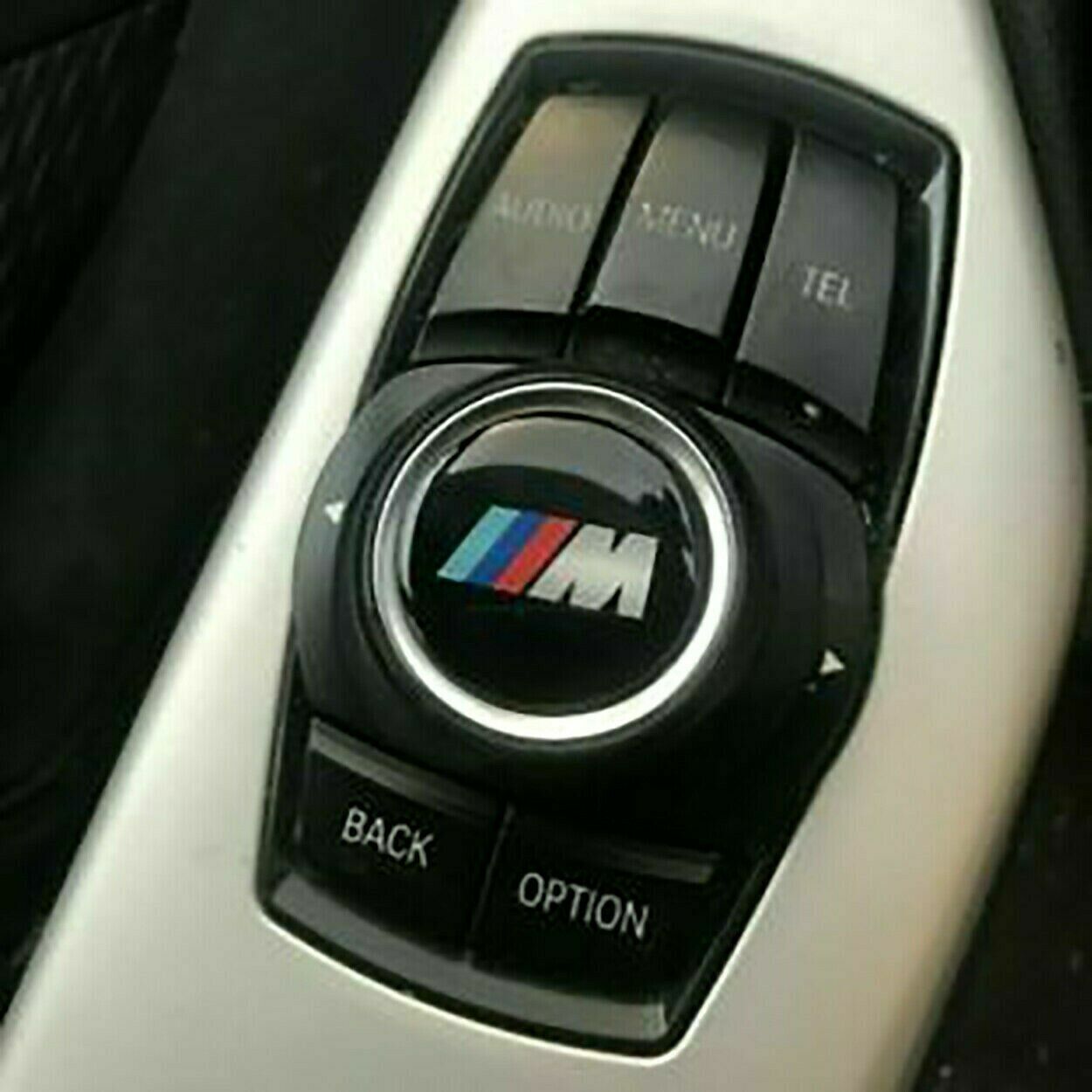 M-Sport BMW Emblem Multimedia Control Domed Sticker Badge Decal 3D Sticker 29mm