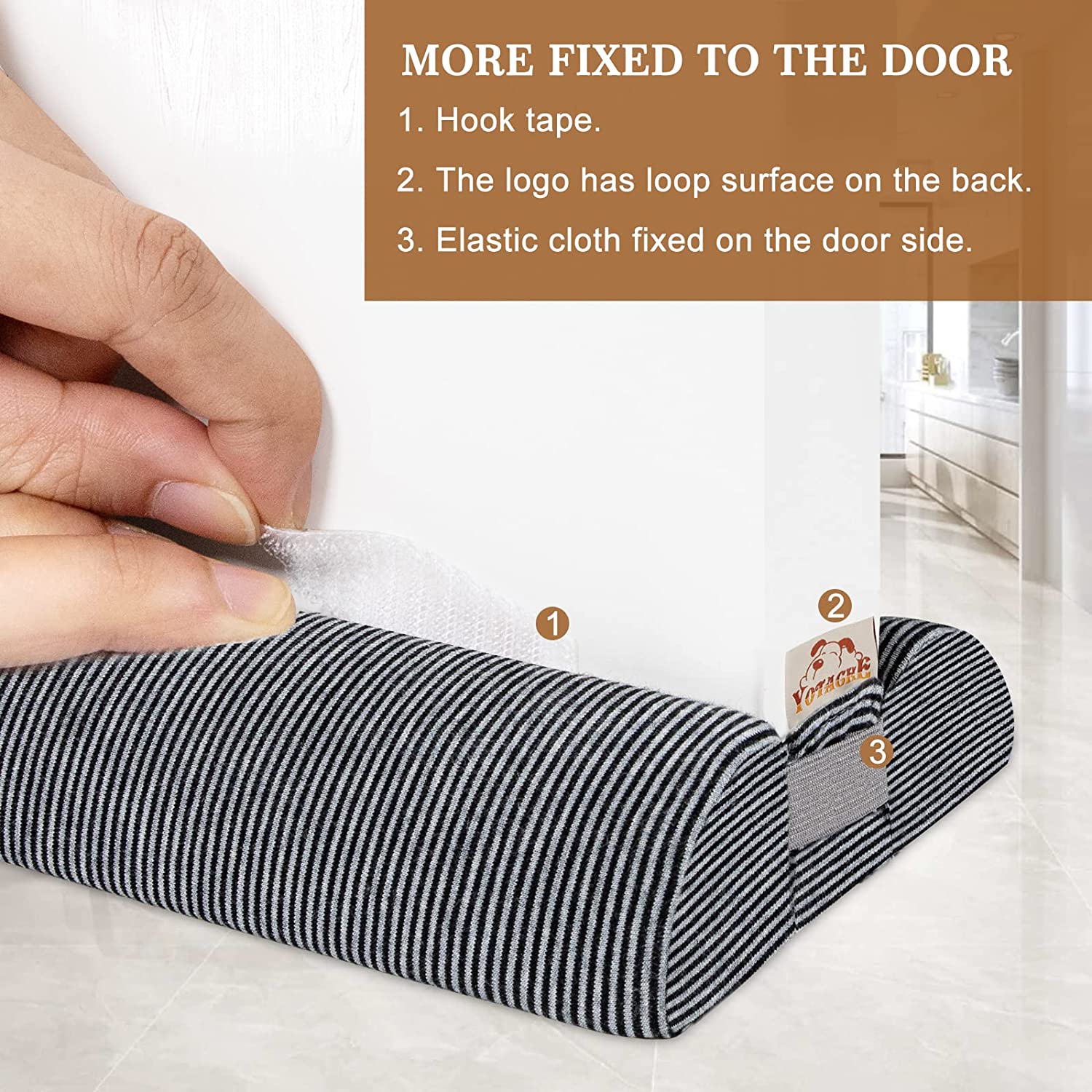 Draft Excluder for Door, Reduce Noise Draught Dust