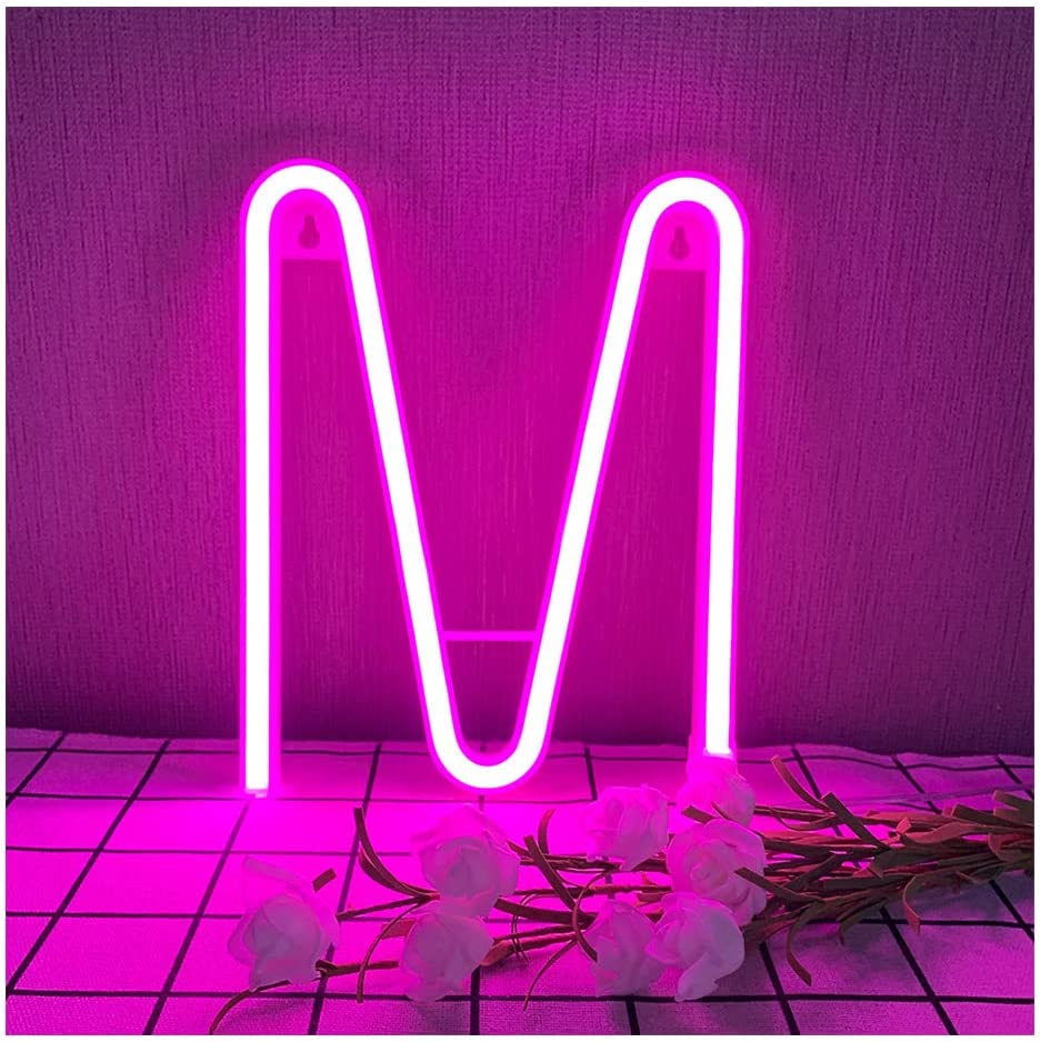 Neon Alphabet Sign