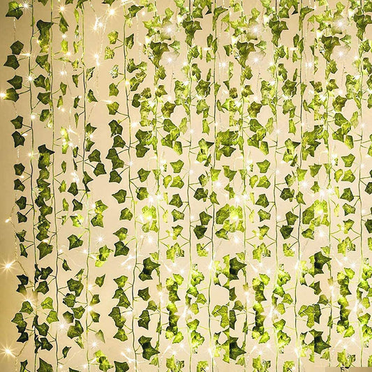 Artificial Ivy Garland Fake Plants with LED String Light