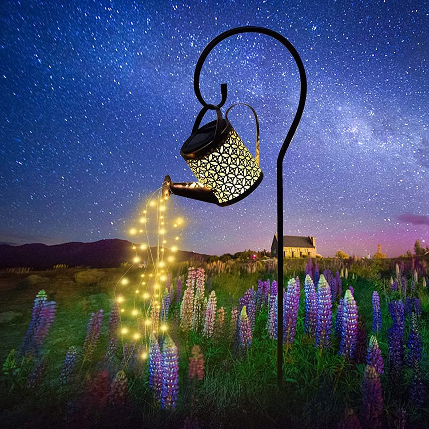 Outdoor Solar Garden LED Light Watering Can