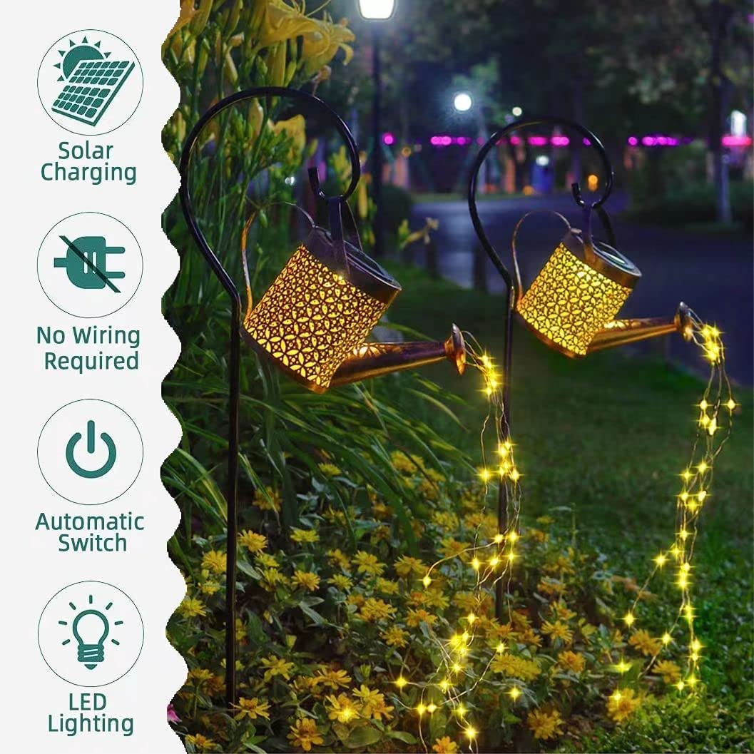 Outdoor Solar Garden LED Light Watering Can